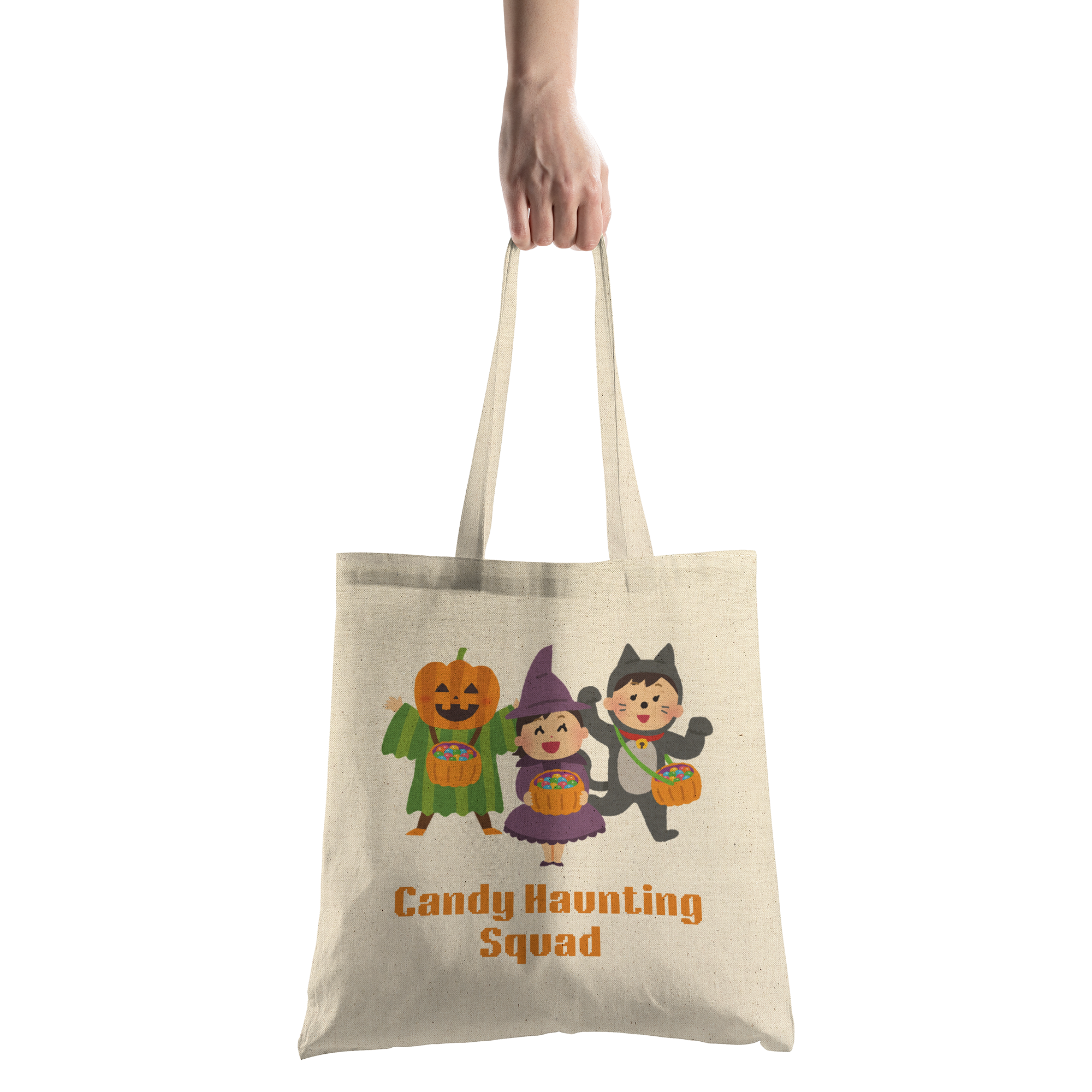 Candy_Haunting_Squad_Kids_Halloween_Tote_CottonTote_S_HandTransparent_Mockup.png