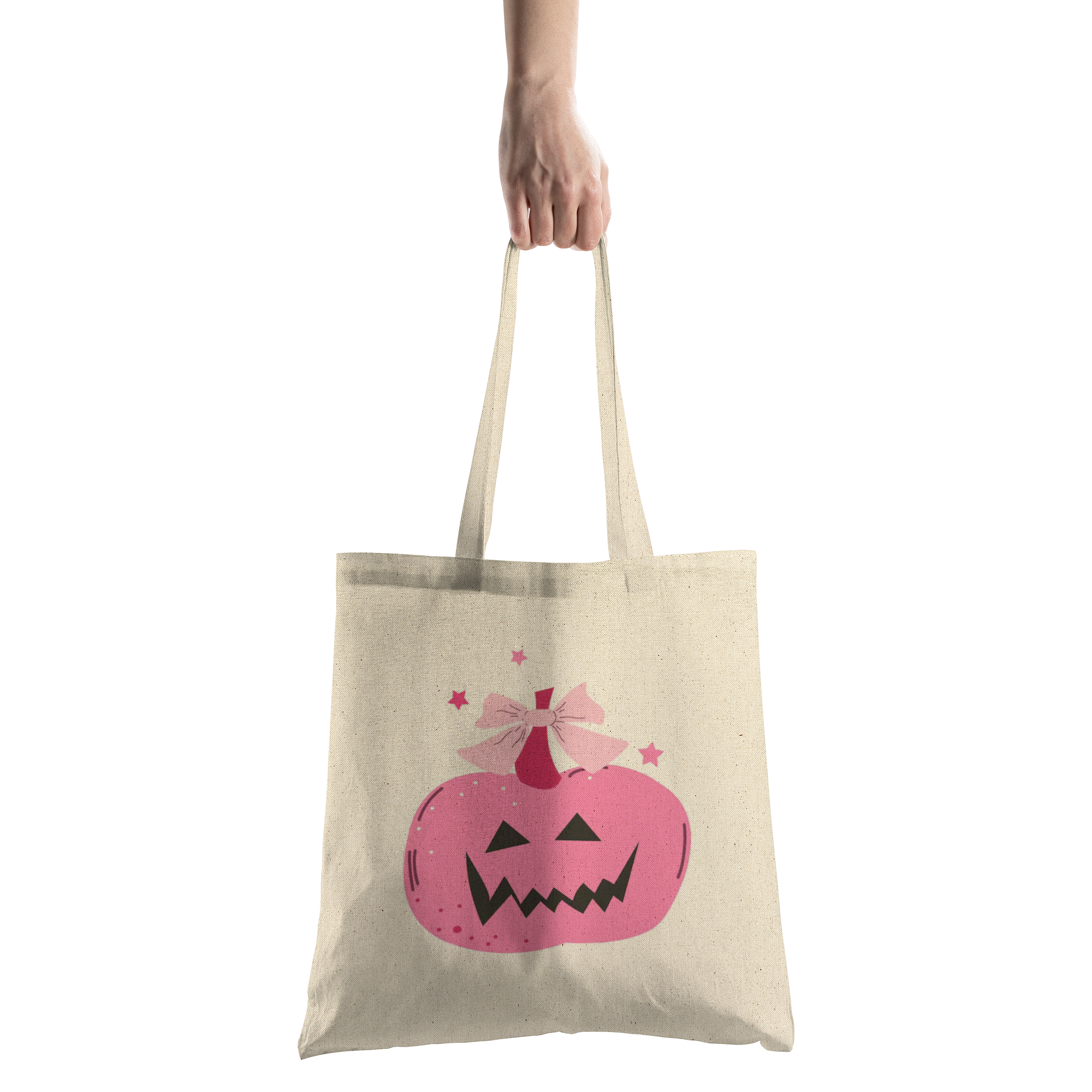Halloween_Tote_Bag__Pretty_in_Pink_Pu_CottonTote_S_HandTransparent_Mockup.png