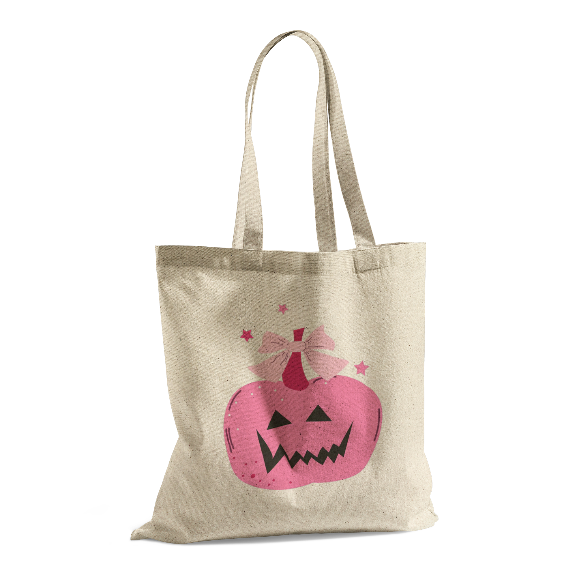 Halloween_Tote_Bag__Pretty_in_Pink_Pu_CottonTote_S_StandingTransparent_Mockup.png