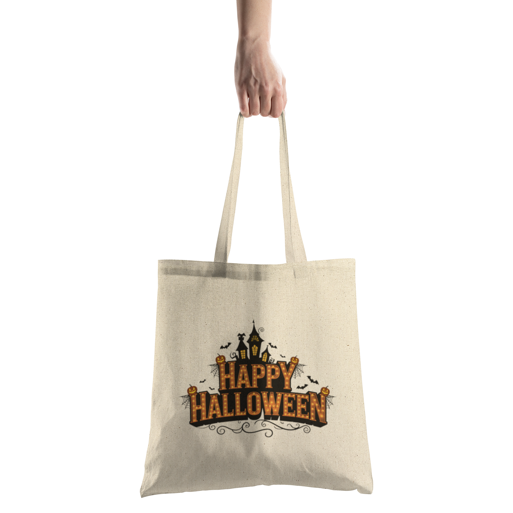 Happy_Halloween_Kids_Trick-or-Treat_Tote_CottonTote_S_HandTransparent_Mockup.png