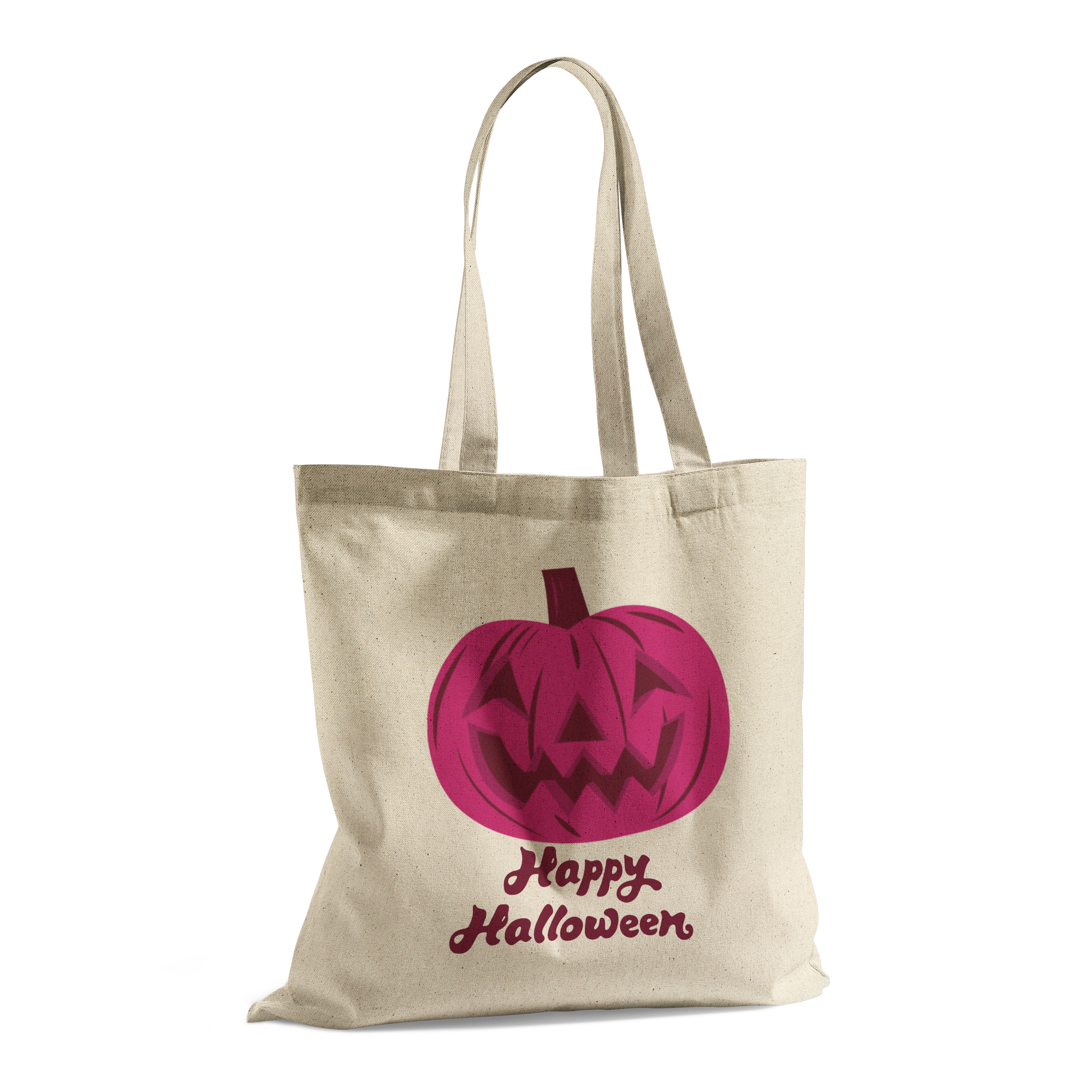 Happy_Halloween_Pink_Pumpkin_Tote_Bag_CottonTote_S_StandingTransparent_Mockup.png